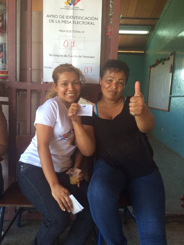 Voters in Carabobo state.