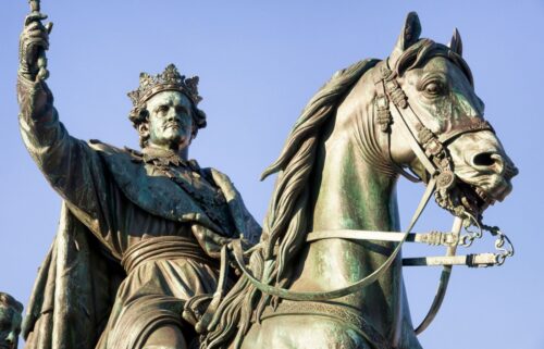 King Charles the Great's statue in Vienna highlights his significance as a powerful conquistador in history.