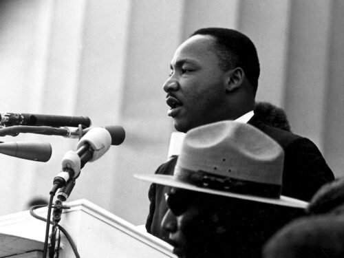 Dr. Martin Luther King giving his 