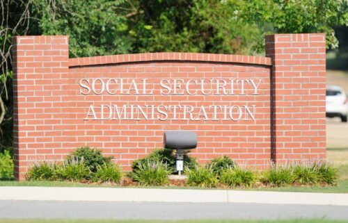 Brick sign with 