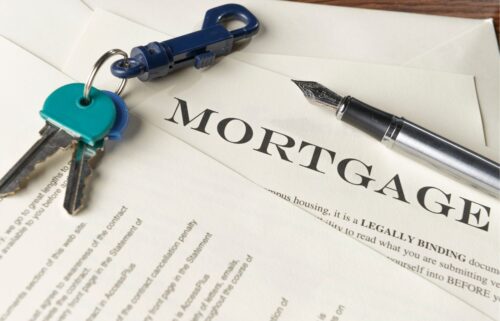 A close-up of a mortgage document with the word 