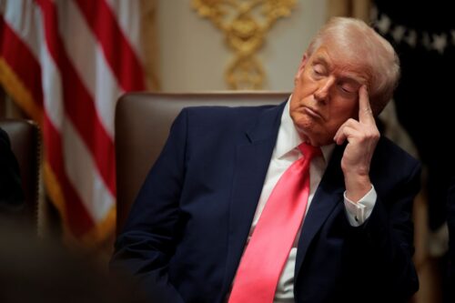 WASHINGTON, DC - DECEMBER 02: U.S. President Donald Trump attends a meeting of his Cabinet in the Cabinet Room of the White House on December 02, 2025 in Washington, DC. (Photo by Chip Somodevilla/Getty Images)