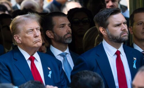 Donald Trump and JD Vance sitting together. https://www.flickr.com/people/126057486@N04